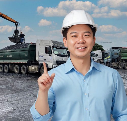 Hình ảnh bãi than đá công ty than Hùng Mạnh